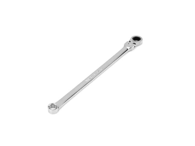 1/2 Inch Long Fixed/Flex Head 12-Point Ratcheting Box End Wrench