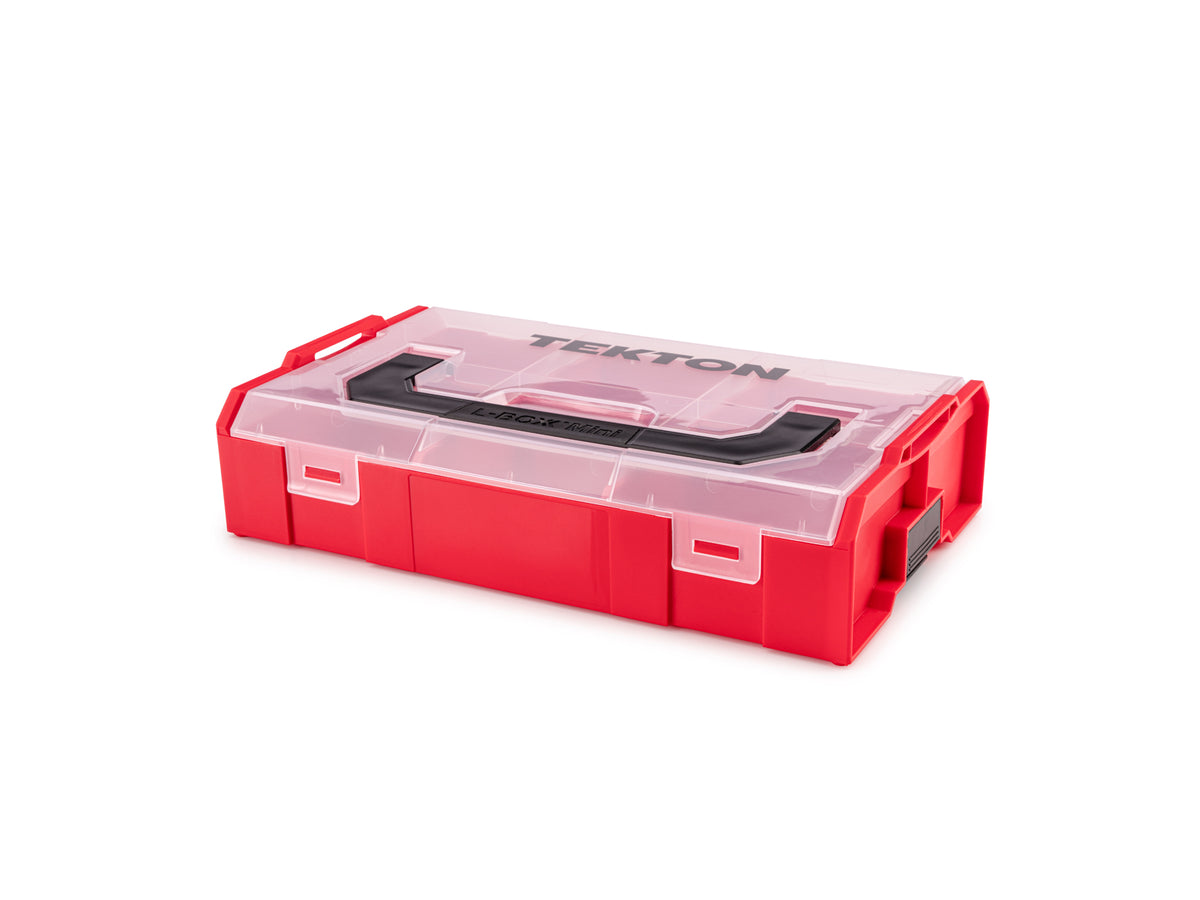 Stacker Box Red Red Mini Stacking Tool Box with Dividers, Red (L-BOXX Mini ...