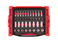 3/8 Inch Drive Shallow and Deep 12-Point Socket Set with Open Top Drawer and Rack, 38-Piece (6 - 24 mm)