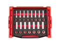 1/2 Inch Drive Shallow and Deep 6-Point Socket Set with Open Top Drawer and Rack, 30-Piece (10 - 24 mm)