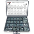 Phil Flat Machine Screws Zinc Clear Assortment - 3556 PCS