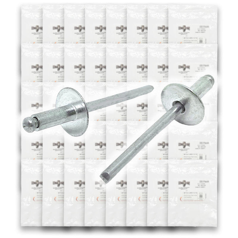 Aluminum and Steel Multi-Grip, Closed-End, & Oversized Head Rivets Assortment - 2025 PCS