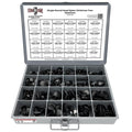 Single Round Head Black Nylon Christmas Tree Retainer Assortment - 245 PCS