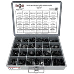 Single Round Head Black Nylon Christmas Tree Retainer Assortment - 245 PCS