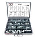 Grade 5 Finished Hex Nut Coarse & Fine Zinc Clear Assortment - 381 pcs