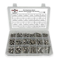 Inch 18-8 Stainless Steel Button Head Socket Cap Screws Assortment - 211 PCS