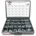 Metric Class 10.9 Hex Cap Screws, Hex Nuts, Flat & Lock Washers Coarse Thread Zinc Clear - 1269 PCS