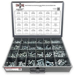 Metric Class 10.9 Hex Cap Screws, Hex Nuts, Flat & Lock Washers Coarse Thread Zinc Clear - 1269 PCS