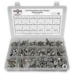 Metric A2 Stainless Steel Hex Flange Bolts & Nuts Assortment - 232 PCS