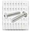 Metric Stainless A2-70 Button Socket Head Cap Screws - 1510 PCS