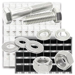 Inch 316 Stainless Hex Cap Screws, Hex Nuts, Flat & Lock Washers - 2012 PCS
