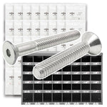 Metric Stainless A2-70 Flat Head Socket Cap Screws  - 1511 PCS
