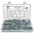 Metric Class 10.9 Hex Nut, Flat & Lock Washers Assortment - 351 Pcs