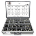 Inch Grade 8 Hex Flange Frame Bolts & Lock Nuts Phos & Oil Assortment - 693 PCS