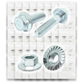 Metric Class 10.9 JIS Hex Flange Frame Bolts & Serrated Nuts Assortment M6-M10 762 PCS