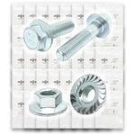Metric Class 10.9 JIS Hex Flange Frame Bolts & Serrated Nuts Assortment M6-M10 762 PCS