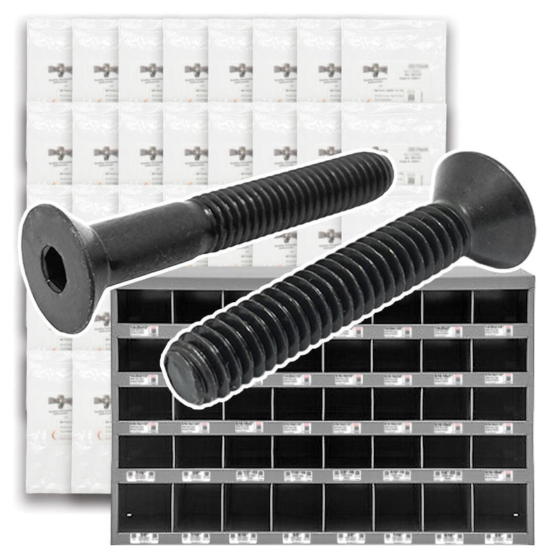 Metric Class 12.9 Flat Socket Head Cap Screws - 1511 PCS