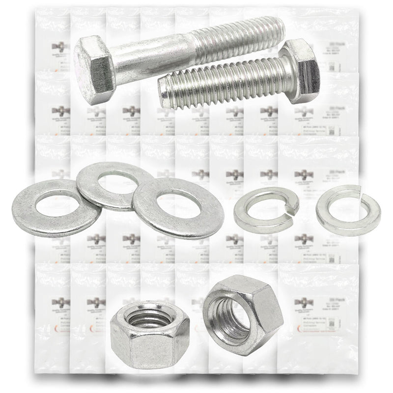 Inch 18-8 Stainless Hex Cap Screws, Hex Nuts, Flat & Lock Washers - 2011 PCS