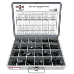 Nylon Push Type Retainers with Drive Pins Assortment - 160 PCS