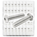 Metric A2-70 Allen Button Head Socket Cap Screws Bolts Stainless Steel Assortment - 904 PCS