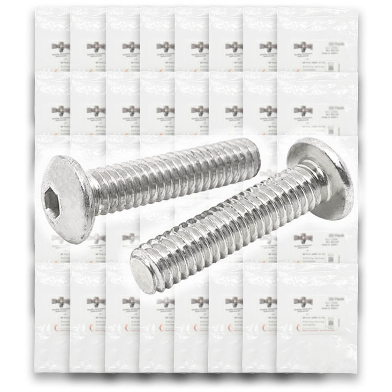 Metric A2-70 Allen Button Head Socket Cap Screws Bolts Stainless Steel Assortment - 904 PCS