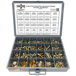 Inch Grade 8 Fine Hex Cap Screws, Hex Nuts, Flat & Lock Washers - 574 PCS