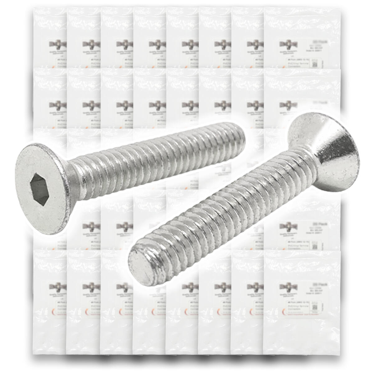 Metric A4-70 Stainless Steel Flat Socket Screws - 304 PCS