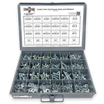 Inch Grade 5 Hex Cap Screws, Hex Nuts, Flat & Lock Washers - 574 PCS