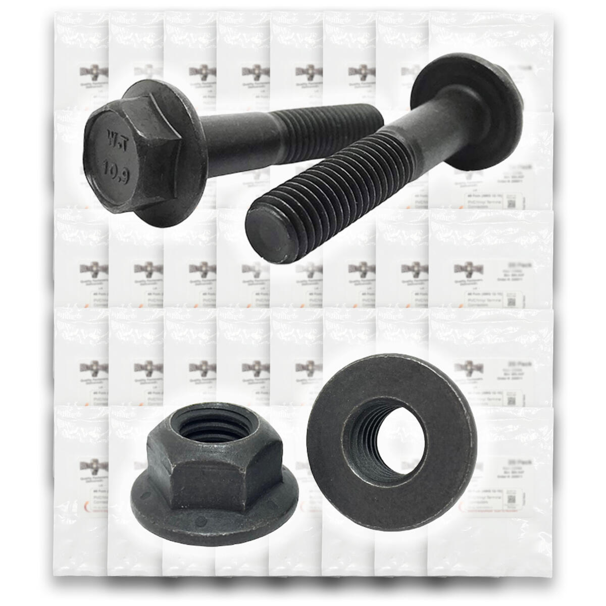 Metric Class 10.9 Hex Flange Frame Bolts & Nuts Assortment - 738 PCS