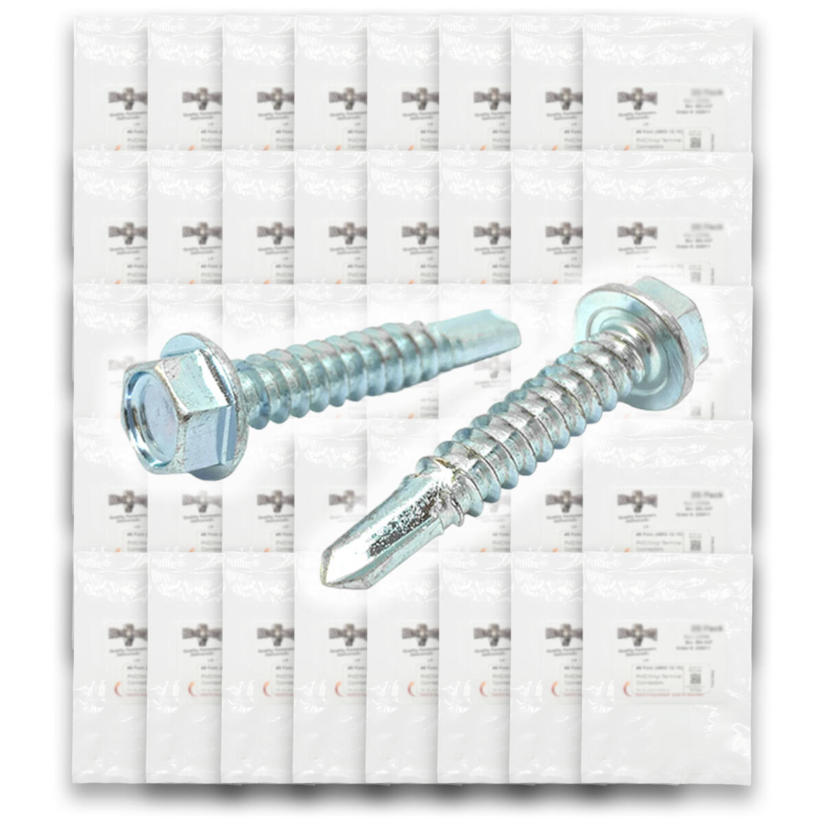 Unslotted Hex Washer Head Self Drilling Screws - 1465 PCS