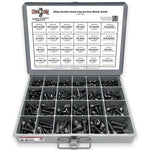 Inch Alloy Allen Socket Head Cap Screws Bolts Black Oxide Assortment - 453 PCS