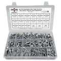 Metric A2 Stainless Steel Hex Cap Screws, Hex Nuts, Flat & Lock Washers - 341 PCS