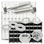 Metric Class A2 Stainless Coarse Hex Cap Screws, Hex Nuts, Flat & Lock Washers - 2012 PCS