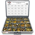 Metric Class 10.9 Hex Flange Frame Bolts & Nuts Assortment Zinc Yellow- 739 PCS