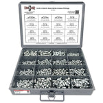 Inch and Metric Steel Zinc Clear Zerks Grease Fittings - 551 PCS