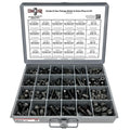Inch Grade 8 Hex Flange Frame Bolts & Lock Nuts Black Assortment - 352 PCS