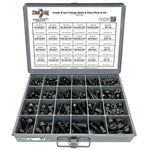 Inch Grade 8 Hex Flange Frame Bolts & Lock Nuts Black Assortment - 352 PCS