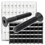 Alloy Flat Head Socket Cap Screws Black Oxide- 1656 PCS