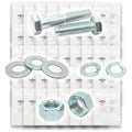 Inch Grade 5 Hex Cap Screws, Hex Nuts, Flat & Lock Washers - 573 PCS