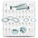 Inch Grade 5 Hex Cap Screws, Hex Nuts, Flat & Lock Washers - 573 PCS