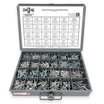 Aluminum and Steel Multi-Grip, Closed-End, & Oversized Head Rivets Assortment - 1116PCS