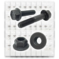 Inch Grade 8 Hex Flange Frame Bolts & Lock Nuts Black Assortment - 351 PCS