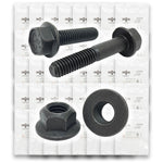 Inch Grade 8 Hex Flange Frame Bolts & Lock Nuts Black Assortment - 351 PCS