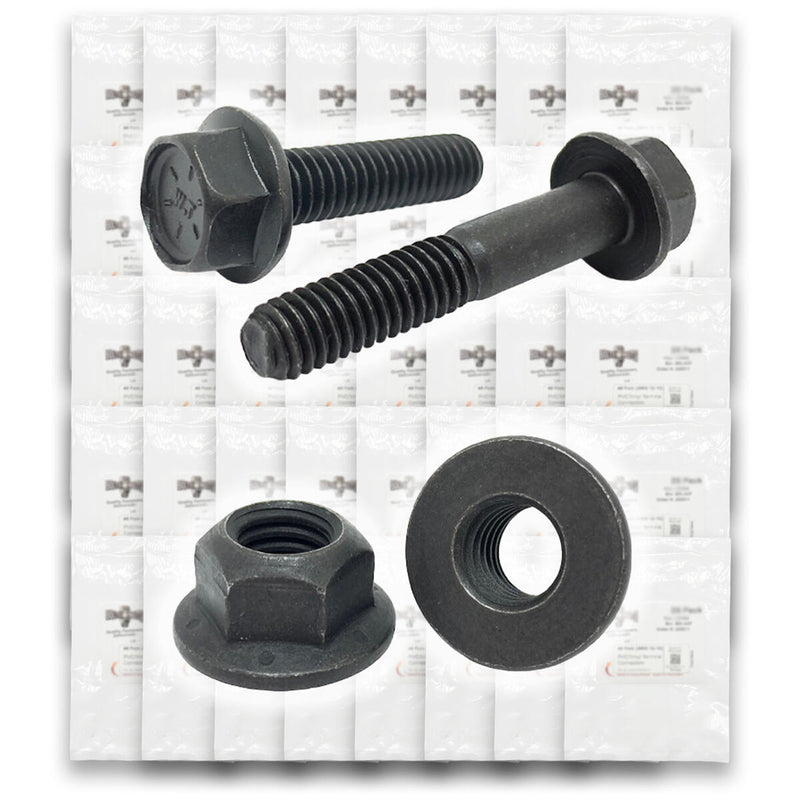 Inch Grade 8 Hex Flange Frame Bolts & Lock Nuts Black Assortment - 351 PCS