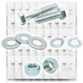 Inch Grade 5 Hex Cap Screws, Hex Nuts, Flat & Lock Washers - 334 PCS