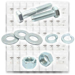 Inch Grade 5 Hex Cap Screws, Hex Nuts, Flat & Lock Washers - 334 PCS