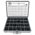 Alloy Allen Button Head Socket Cap Screws Bolts Black Oxide Assortment - 453 PCS