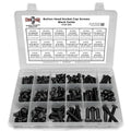 Inch Alloy Button Head Socket Cap Screws Black Oxide Assortment - 211 PCS