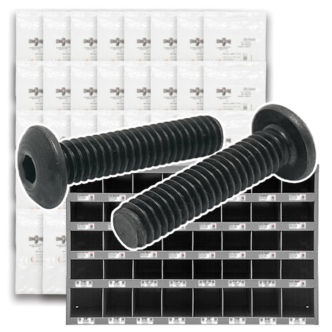Alloy Button Socket Head Cap Screws Black Oxide- 1656 PCS ...