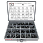 Nylon Screw and Drive Pin Push Type Retainer Assortment - 165 PCS